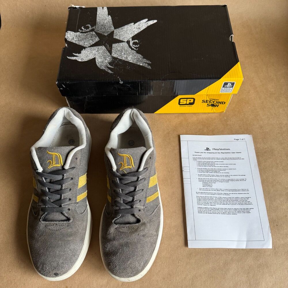 ThinkGeek PlayStation Infamous: Second Son Dociu Shoes Mens Size 8